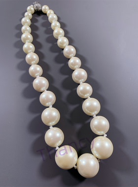 渐变琉璃珍珠短款项链CAROLEE