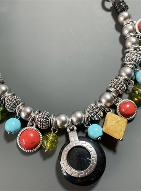 Vintage中古Maple松石款撞色多