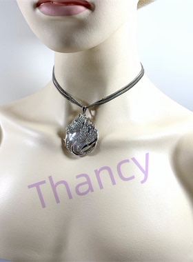 贝母马头双层毛衣链女