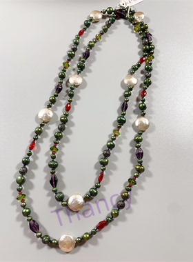 真珍珠琉璃项链PARKLANE