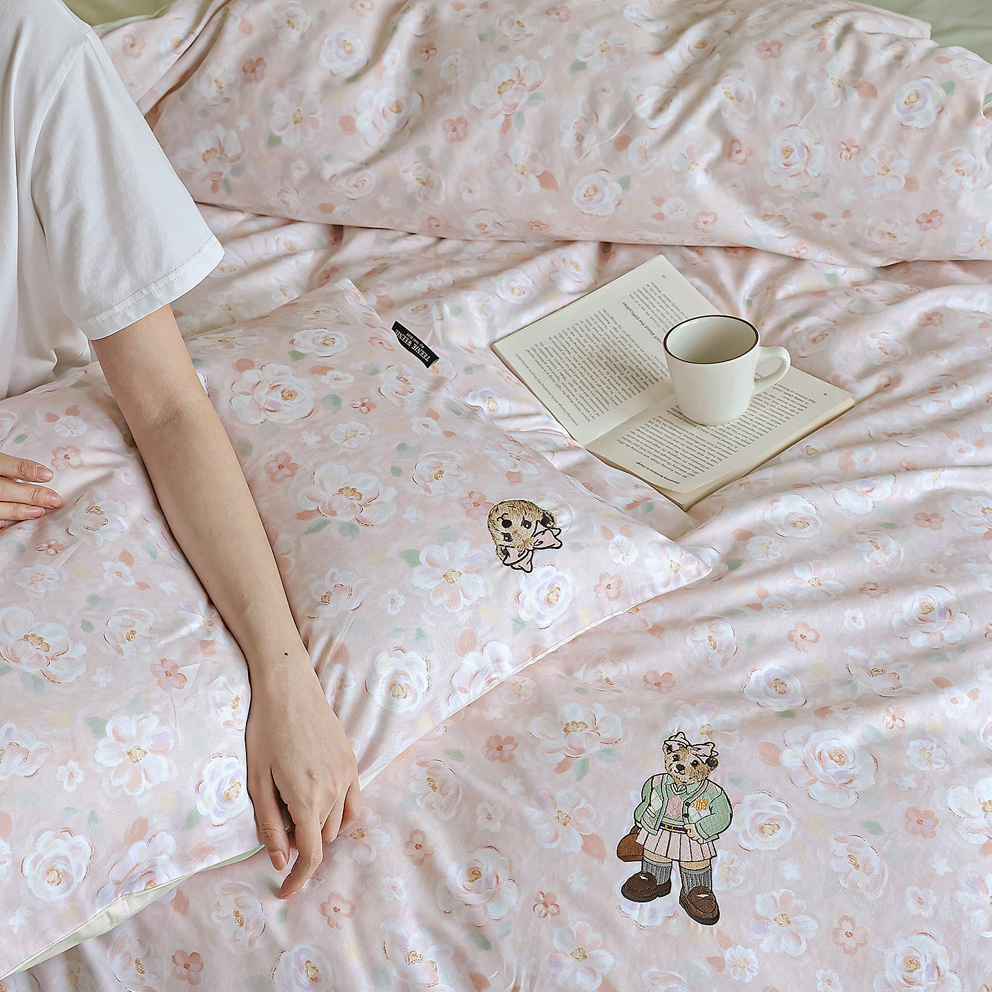 TeenieWeenie印花刺绣床上四件套100纯棉全棉春夏三件套床单被套,淘宝优惠券,粉丝福利购,淘宝优惠卷