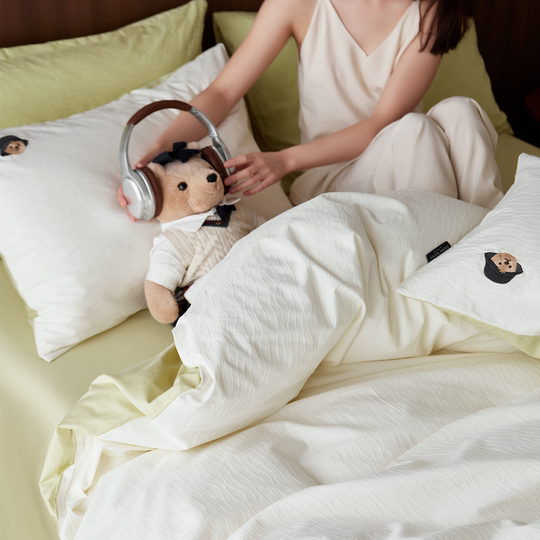 TeenieWeenie cotton jacquard set