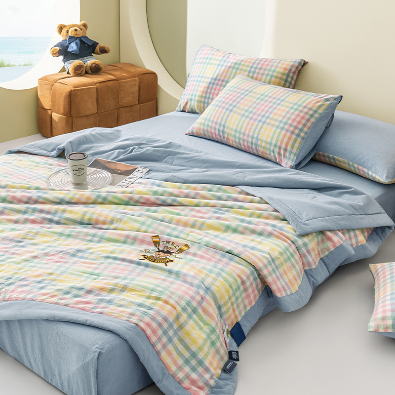 TeenieWeenie全棉水洗棉夏被空调被纯棉可水洗夏凉被薄被子四件套,淘宝优惠券,粉丝福利购,淘宝优惠卷