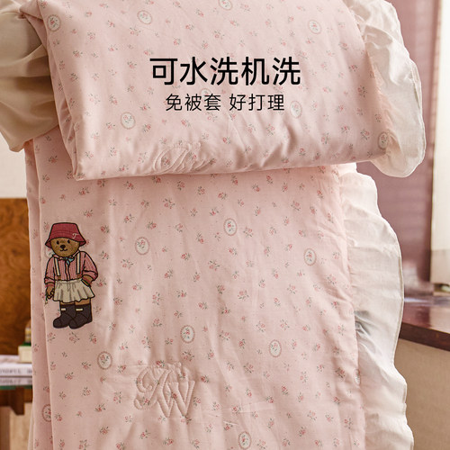 TeenieWeenie空调被纯棉全棉夏凉被学生宿舍可机洗公主风薄被子 - 图3