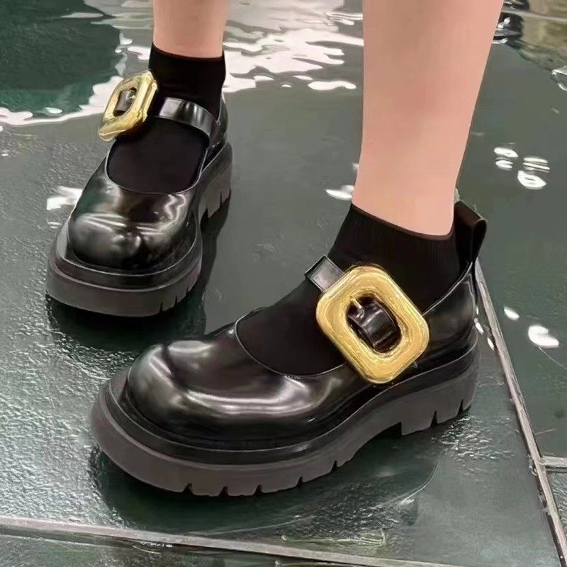 bob van复古玛丽珍女法式方扣松糕厚底单鞋大头皮鞋,淘宝优惠券,粉丝福利购,淘宝优惠卷