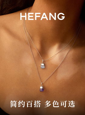 何方珠宝幸运方糖锁骨链项链