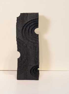 新款直销现代简约艺术白色黑色树脂摆件 样板间售楼处抽象波纹处