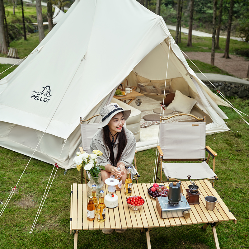 伯希和帐篷户外露营棉布金字塔蒙古包防晒防雨野营装备Glamping - 图3