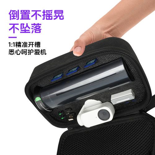 适用影石Insta360 Wave收纳包Go Ultra x4Air/X5/AcePro2运动相机硬壳包单肩背包手提包防摔配件盒便携保护-图1