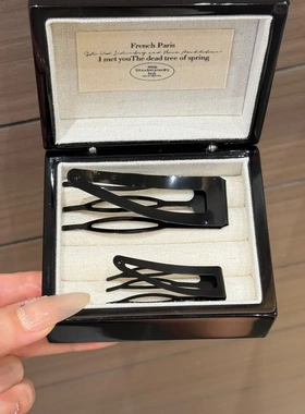 蓬松高颅顶黑色隐形插梳BB夹好用公主头小碎发神器侧边刘海发夹S