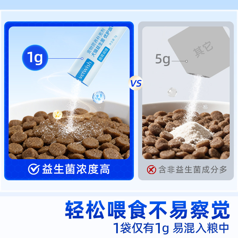vetwish猫咪狗狗益生菌布拉迪调理肠胃急性软便腹泻幼犬宠物专用,淘宝优惠券,粉丝福利购,淘宝优惠卷