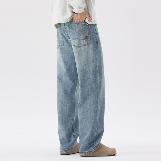 Kuvine秋季牛仔裤男直筒