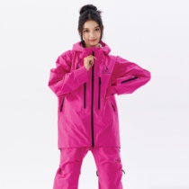 SNowShark 3LPro single shell full-pressure rubber ski jacket waterproof and cold-proof American coat winter small crowdsourced