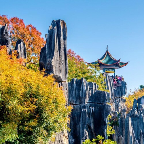 云南昆明旅游石林九乡豪华纯玩一日游 纯玩0购物 二环内可上门接 - 图1