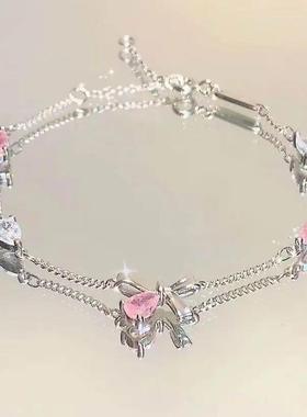 Elegant Crystal Flowers Bracelet For Women Y2K Sweet Girls M
