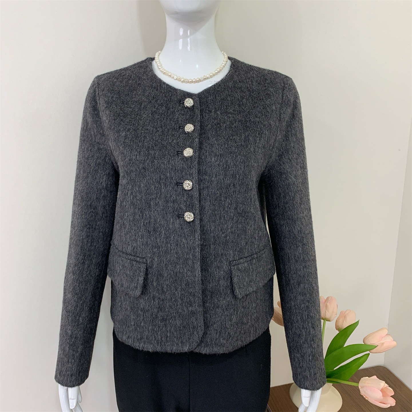 小香风羊毛呢外套女短款2025秋冬新款高级感妈妈气质减龄呢子上衣,淘宝优惠券,粉丝福利购,淘宝优惠卷