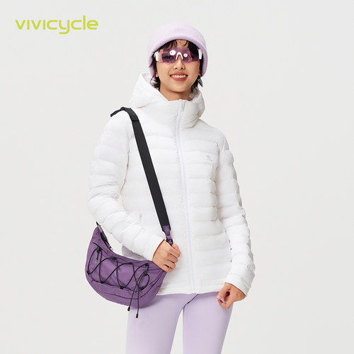VIVICYCLE2024秋冬运动休闲保暖排骨棉服马甲女款轻薄上衣外套 - 图0