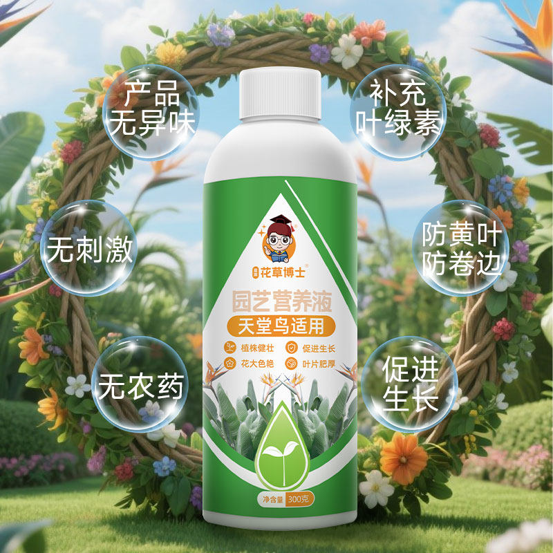 天堂鸟专用营养液肥料绿植黄叶卷边家用盆栽花卉植物通用型花肥料,淘宝优惠券,粉丝福利购,淘宝优惠卷