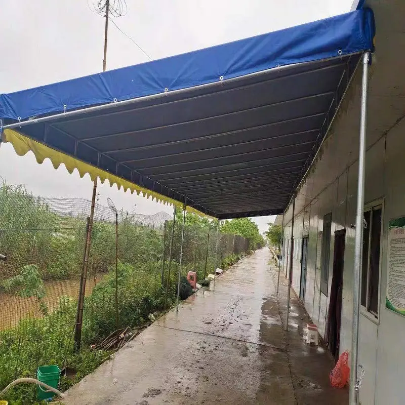 斜面阳台遮阳棚斜波酒席帐篷斜伞停车店铺门前挡雨篷加厚雨棚大篷 - 图3