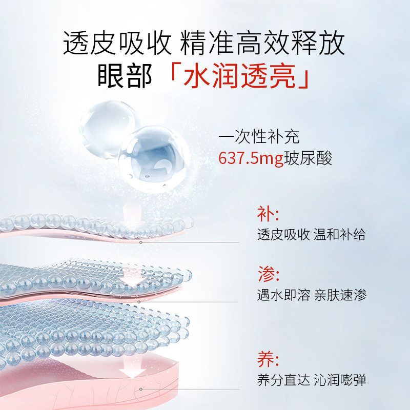 【华科专利】柔分子微晶黑眼圈眼膜贴 柔分子眼膜