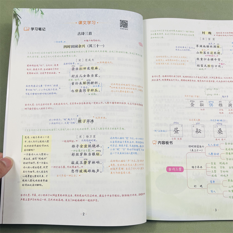 新语文课堂笔记五年级下册人教部编版小学五下同步课本解析教材讲解全解5下随堂笔记下学期预复习专项训练课堂复习题基础训练题库-图1