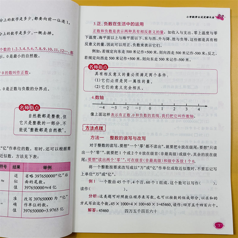 小学生数学公式大全卡片1-6年级数学表内除法基础知识定律计算法则练习册儿童九九乘法计算描红本一二年级看图看图公式数学计算本