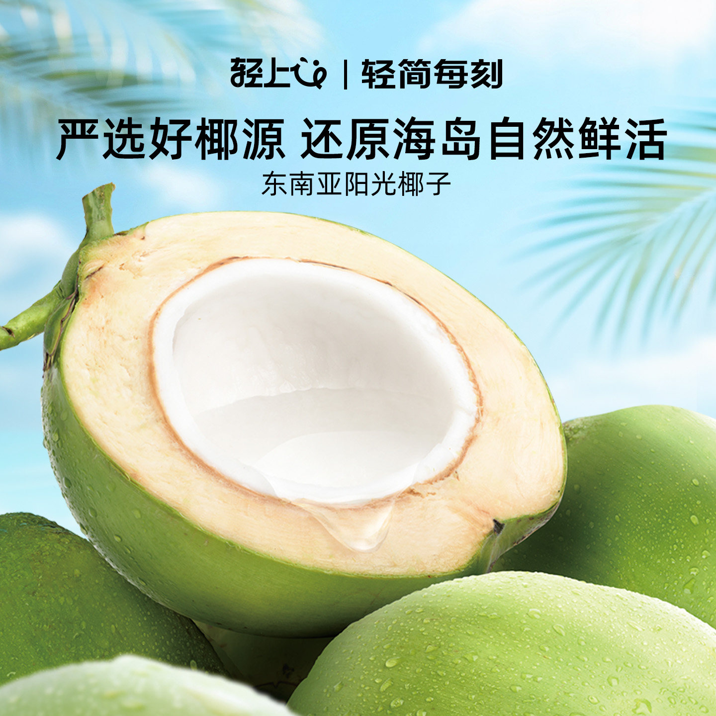 轻上椰子水饮料孕妇可喝东南亚椰源椰子椰子汁含电解质饮品旗舰店