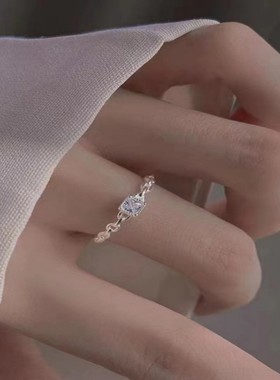 可调节戒指One钛钢ins女