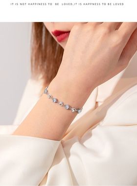 海洋之心银手链one925银时尚女