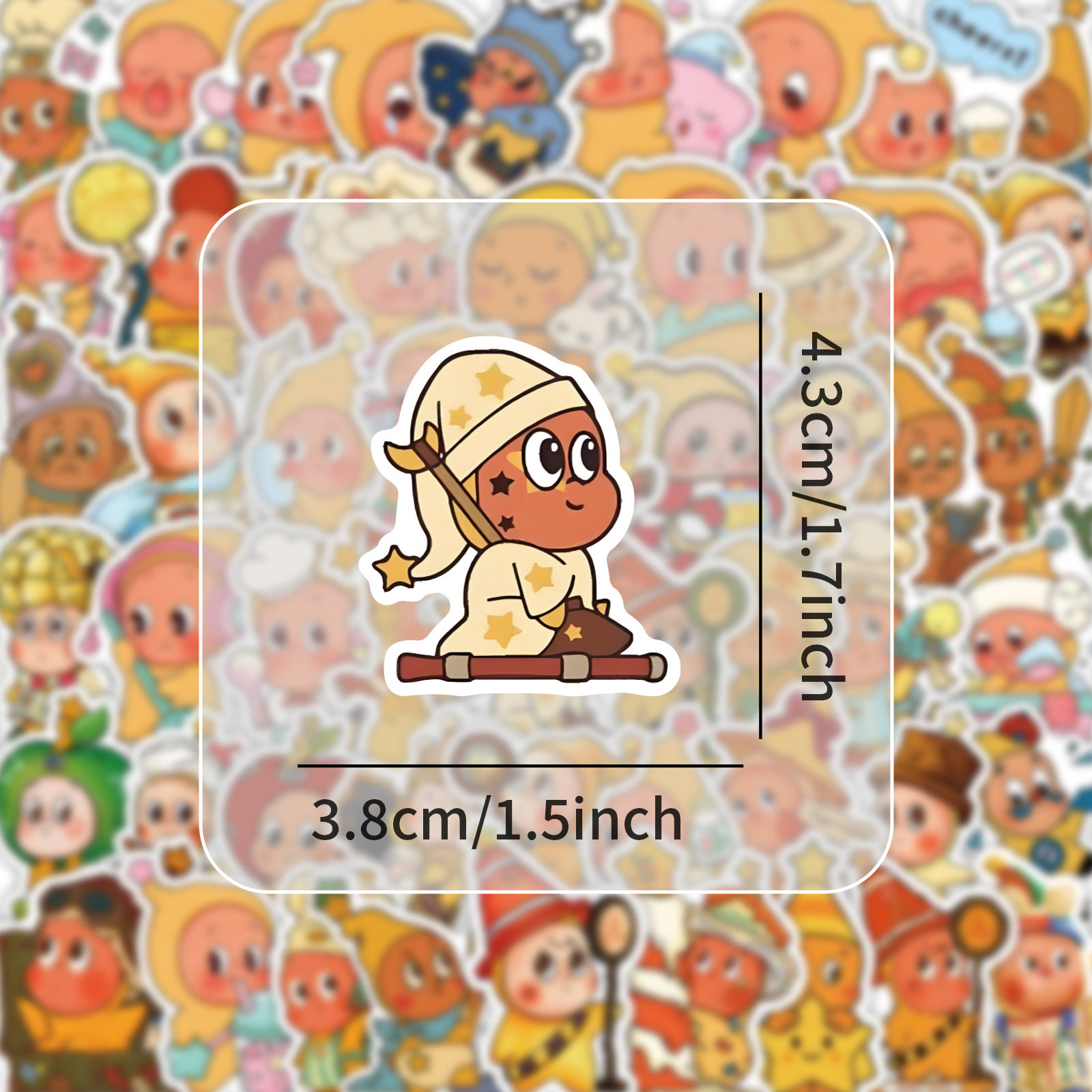 60张星星人贴纸卡通可爱人物涂鸦女孩儿童装饰行李箱防水封口贴画,淘宝优惠券,粉丝福利购,淘宝优惠卷