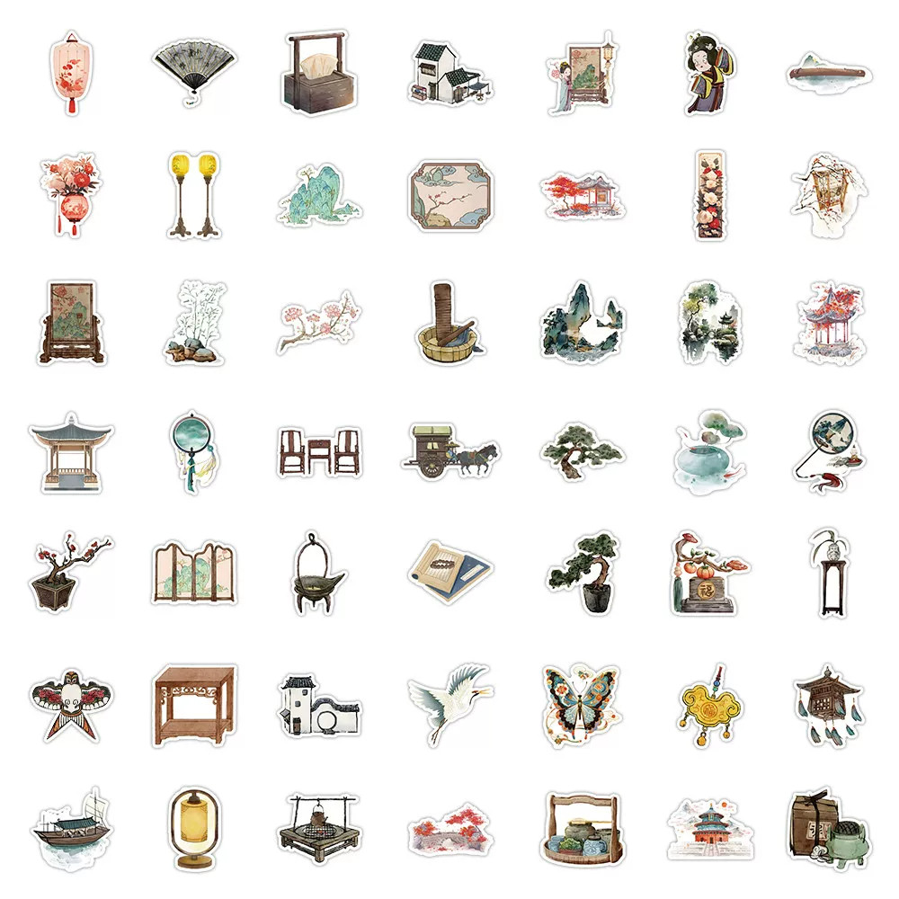 239 home cartoon appliance stickers, cute ins medical antique items peripheral decoration handbook waterproof stickers