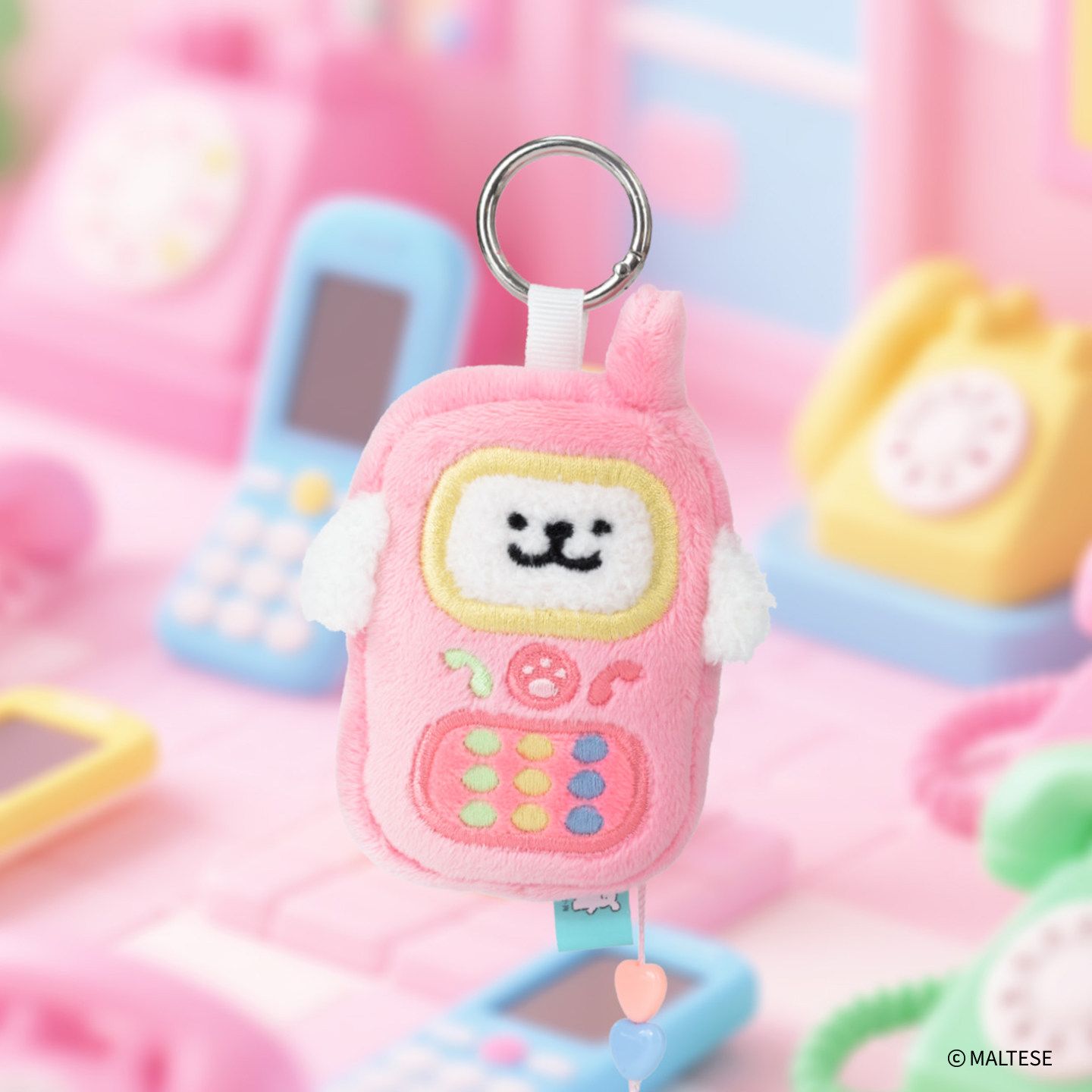 线条小狗Maltese原创手机系列毛绒挂件玩具玩偶钥匙扣背包挂饰女,淘宝优惠券,粉丝福利购,淘宝优惠卷