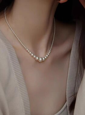 Ceelysees 法国设计师施家珍珠项链高级感百搭时尚锁骨链