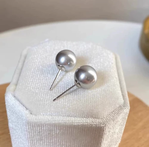 Париж [Дизайнерская чистая ручная рука] Истинные серьги из жемчуга Mattar