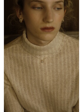 山茶花项链小众设计气质锁骨链