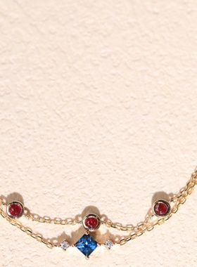 925纯银双层手链女简约百搭气质