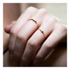 ROMANTICS925 silver plated 18k gold water drop wave