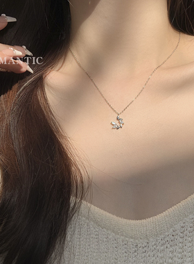 穗穗平安项链女纯银新款轻奢饰物