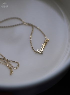 英文气质小众个性锁骨链女友礼物