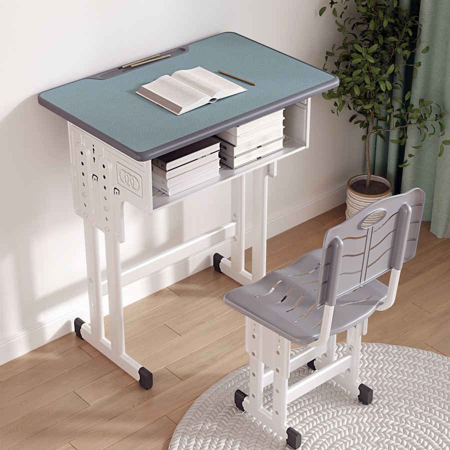 学生课桌椅中小学校教室书桌培训辅导班写字桌家用升降儿童学习桌