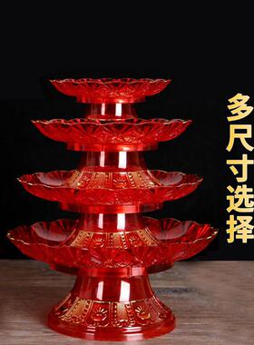 佛前供佛上贡财神爷关公供果果盘