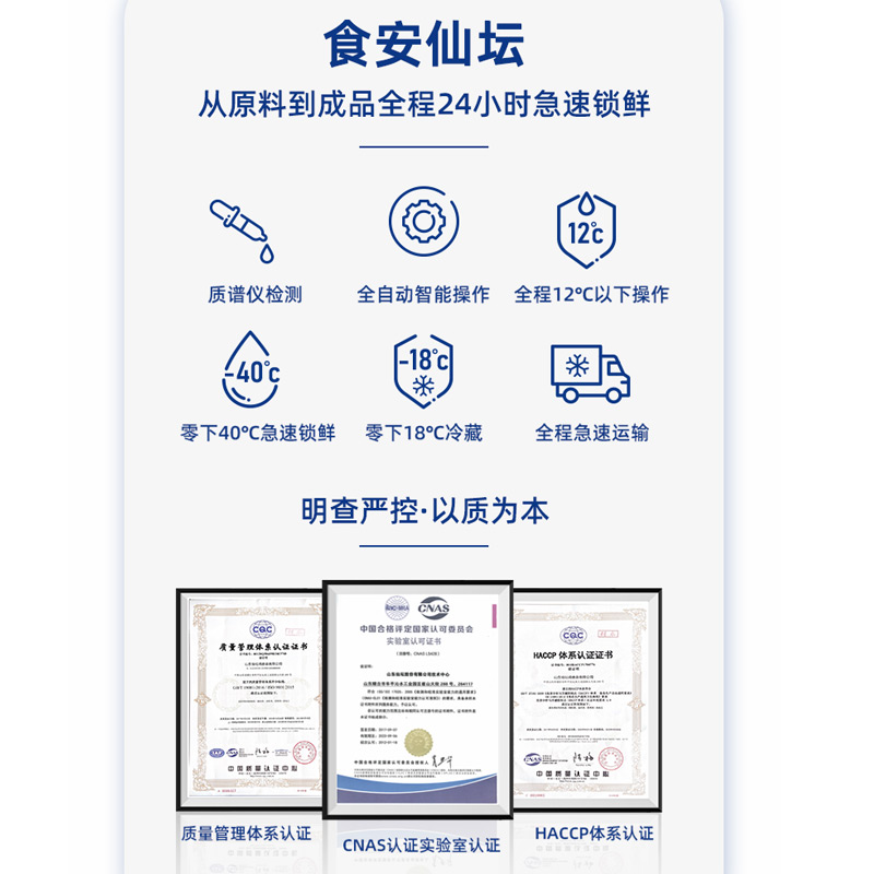 仙坛奥尔良鸡翅中空气炸锅半成品腌制烤翅中新鲜冷冻大号饱满290g-图1