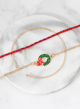2024新款圣诞节礼品手链多层叠