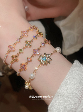 18K真金电镀权志龙同款雏菊珍珠