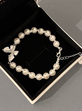 夏季法式高级感清冷风手链气质蝴