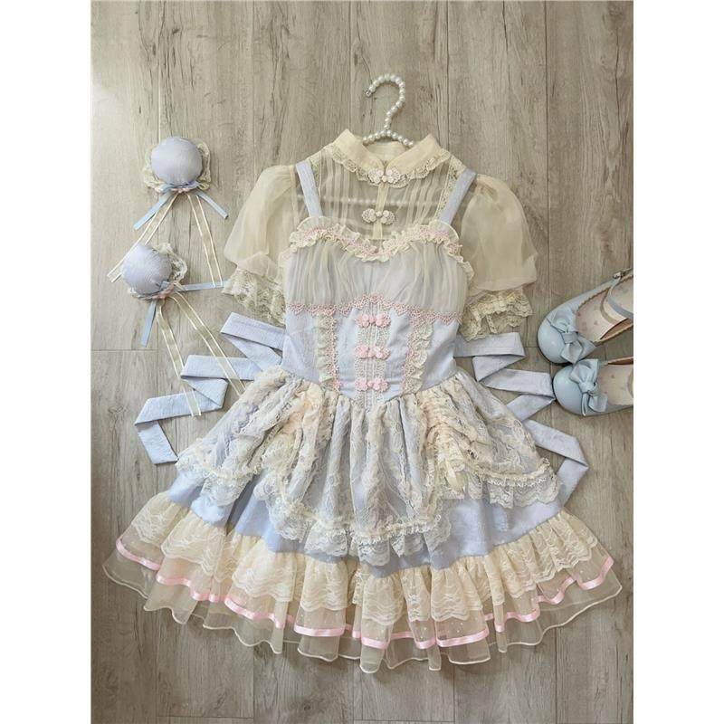 花悸芙蕾~白糖少女原创设计中华芭蕾风Lolita吊带jsk连衣裙,淘宝优惠券,粉丝福利购,淘宝优惠卷