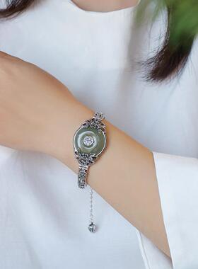 新中式复古做旧福字平安扣牡丹花