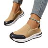 Cross-border new large size women's shoes 2026 spring slip-on casual shoes thick-soled comfortable sports style single shoes sneakers trend