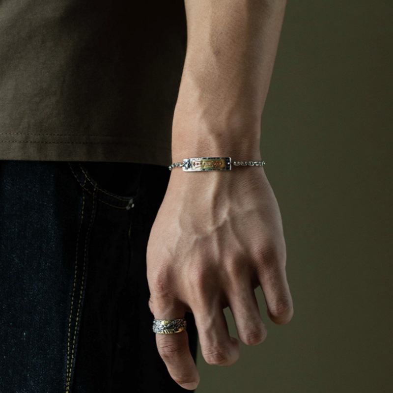 新品新款运开时泰太岁牌吉利手链个性小众百搭潮流复古设计感 - 图1