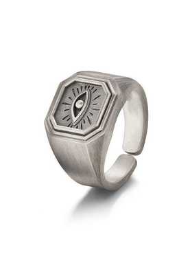 恶魔之眼指环925银时尚